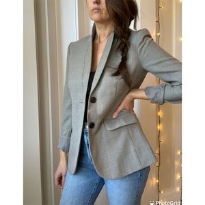J. Crew Gray Button Blazer *see description damage